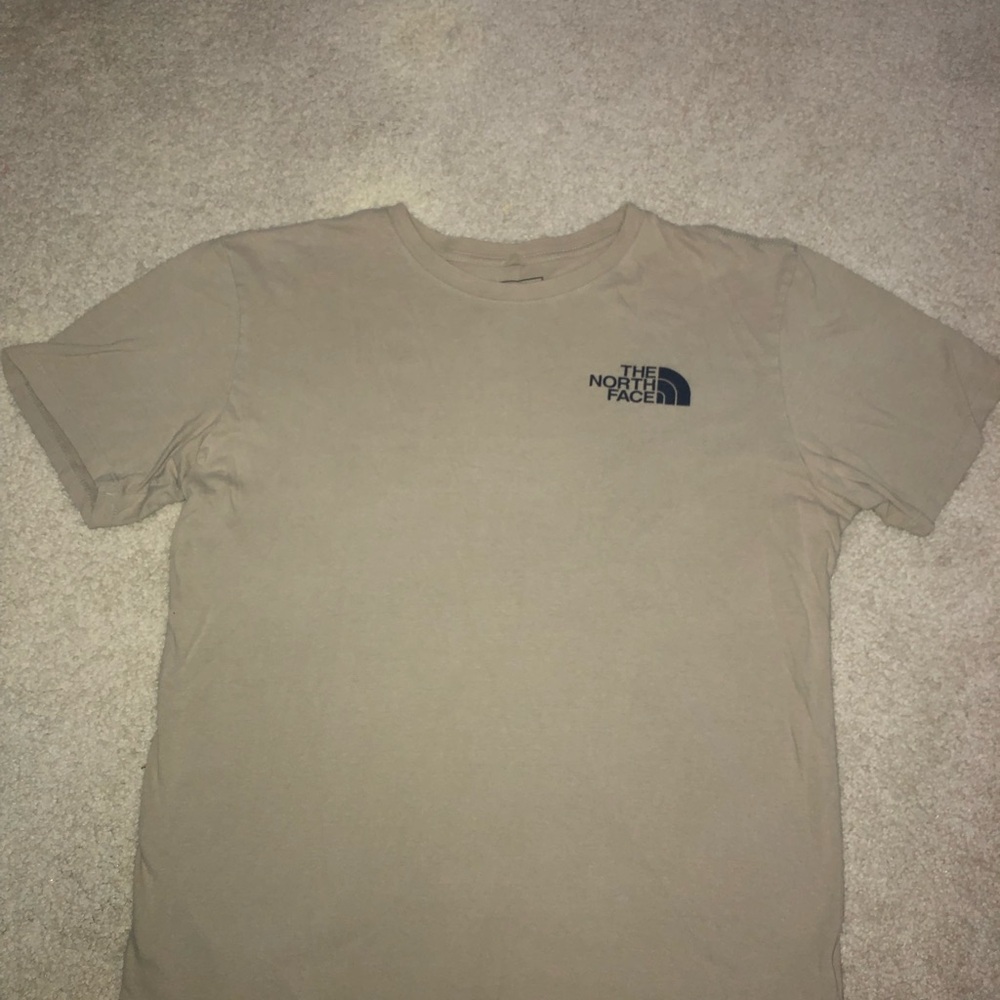 The North Face Men's Beige Short Sleeve Tee